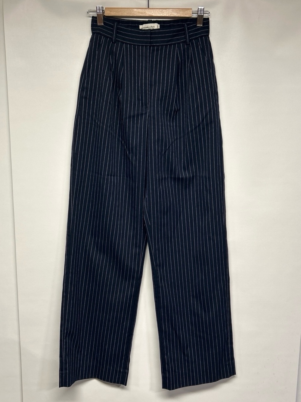 Abercrombie & Fitch Navy Pinstripe Dress Pants